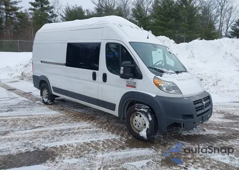 2018 Ram Promaster 2500 High Roof 159 Wb from USA, damaged, VIN 3C6TRVDG6JE140187